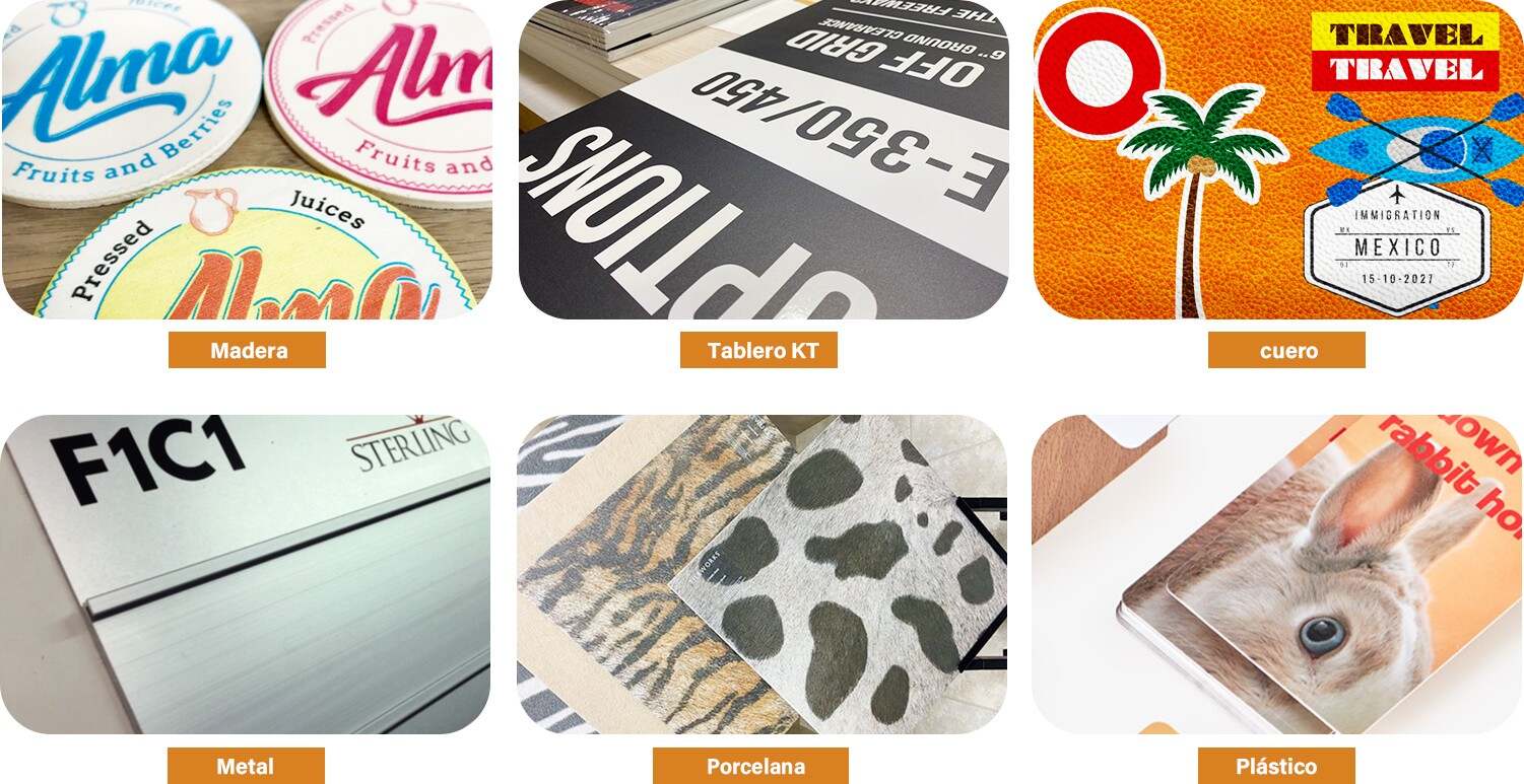 Aplicaciones de impresoras híbridas UV