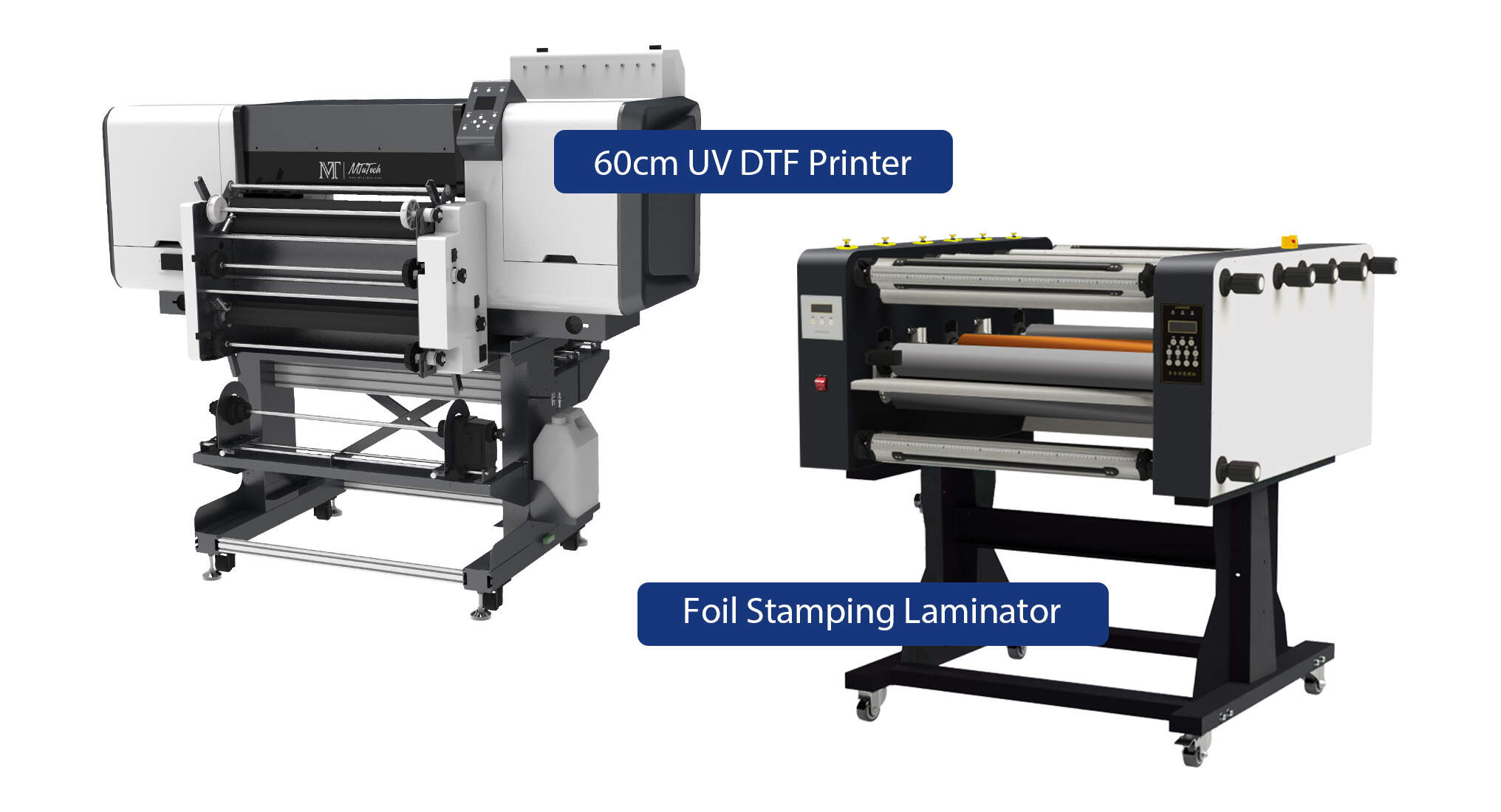 水晶标打印机+金膜覆膜机 英语