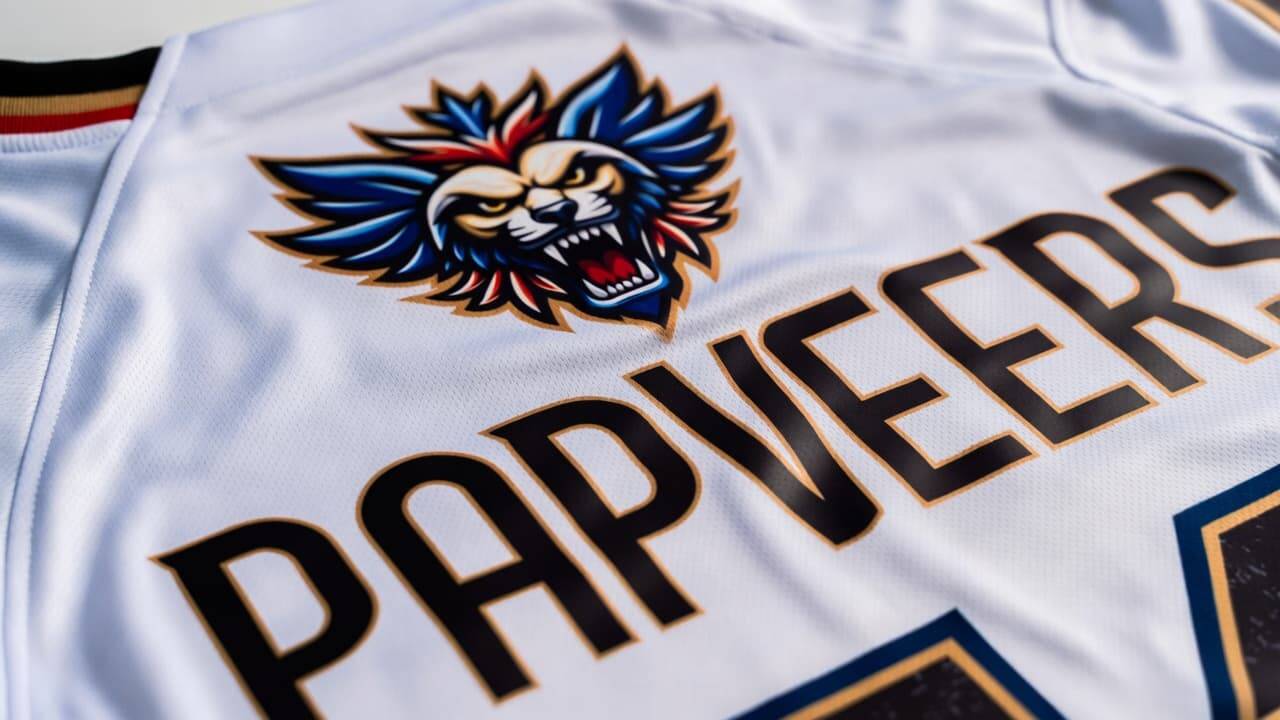 Denim jacket with detailed colorful DTF graphic print on back