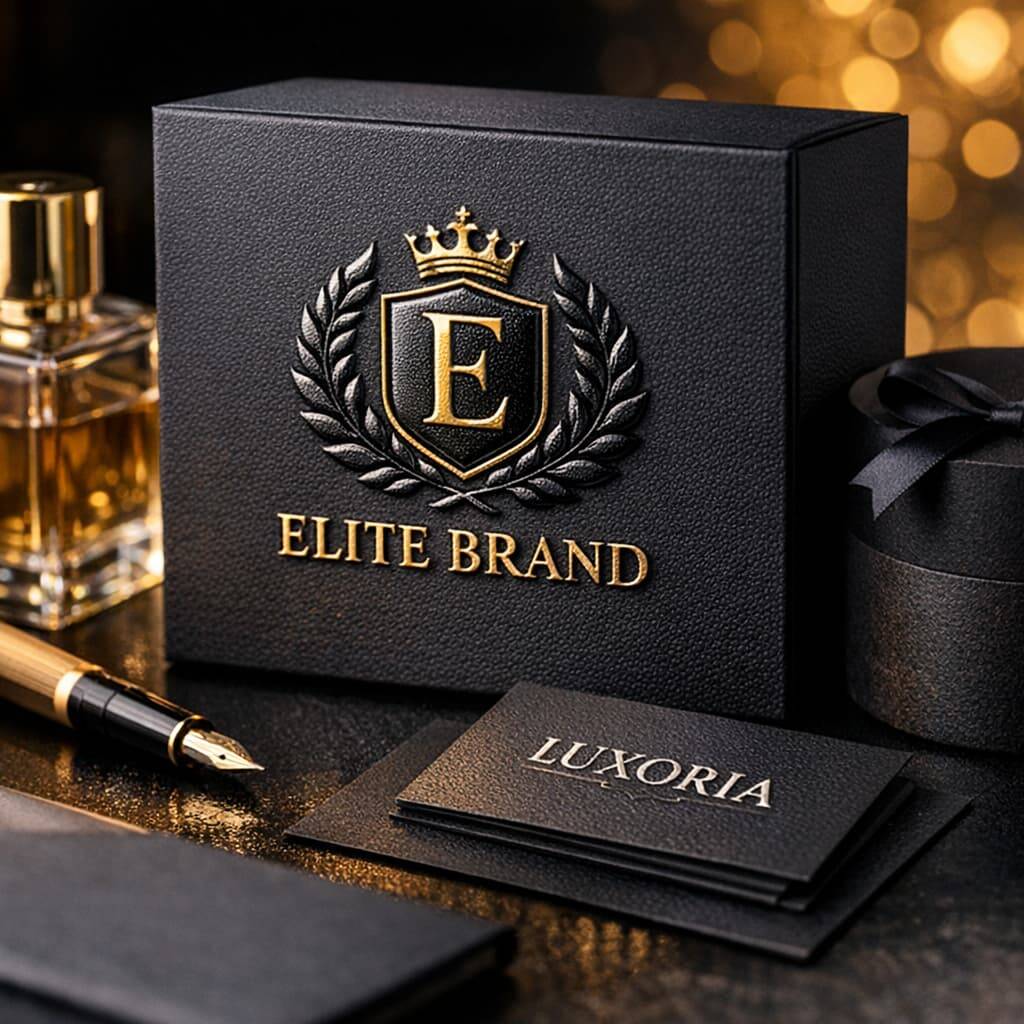 Embossed UV printed logo enhancing brand recognition