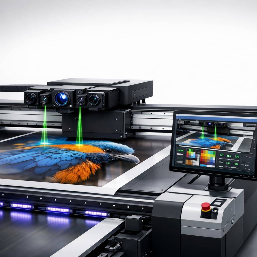 Advanced visual positioning UV printer for high-precision large-format printing