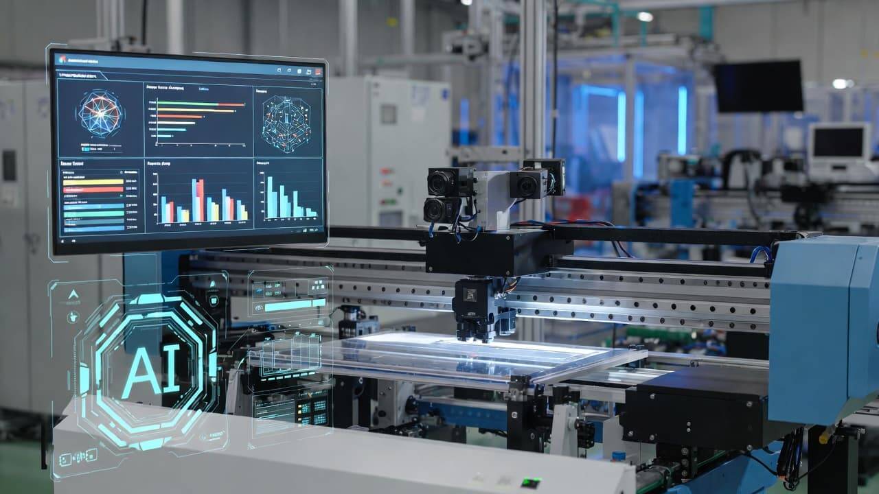 Machine learning visual inspection system analyzing UV print quality in real time