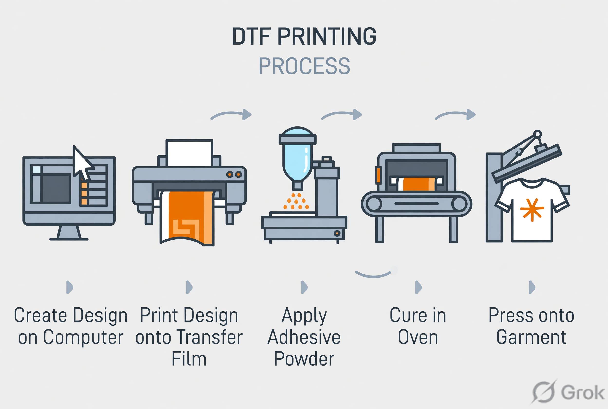 high quality vibrant DTF print on custom t shirt
